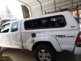 2015 Toyota Tacoma SR5 White Extended Cab 4.0L AT 2WD #Z24681
